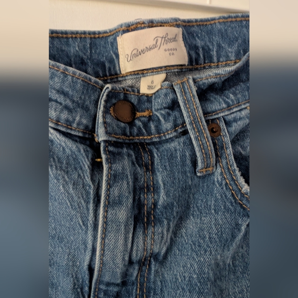 Universal Thread Denim Midi Skirt Size 6 - Picture 3 of 4
